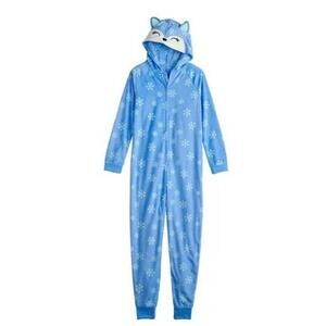 Nwt Girls Fox Union Non Footed Suit One Piece Pajamas xxs 4/5